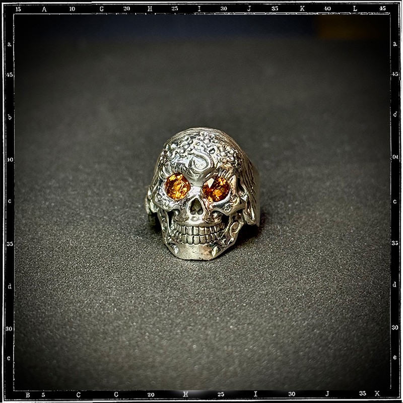 Custom La Muerta Mexican Skull Ring Custom La Muerta Mexican Skull Ring
