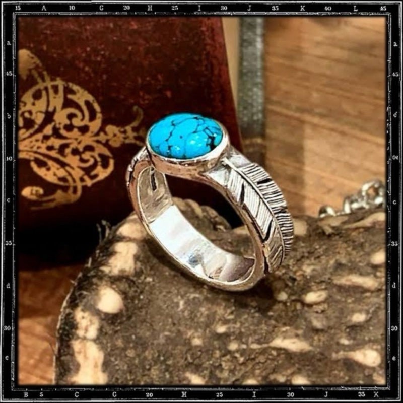 Two Feathers Setting Ring