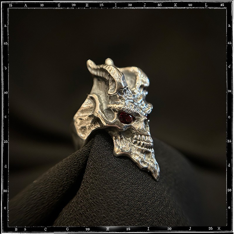 Custom Demon Skull Ring Custom Demon Skull Ring