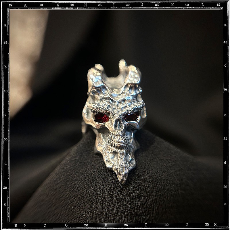Custom Demon Skull Ring Custom Demon Skull Ring