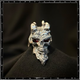 Custom Demon Skull Ring Custom Demon Skull Ring