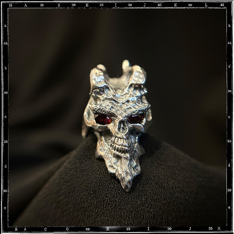 Custom Demon Skull Ring Custom Demon Skull Ring