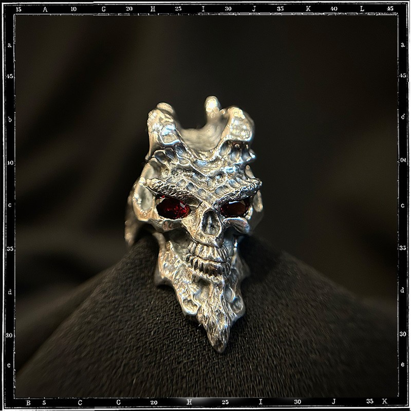 Custom Demon Skull Ring Custom Demon Skull Ring