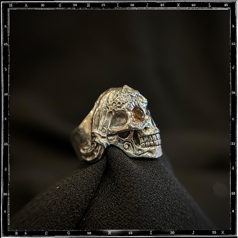 Custom La Muerta Mexican Skull Ring Custom La Muerta Mexican Skull Ring