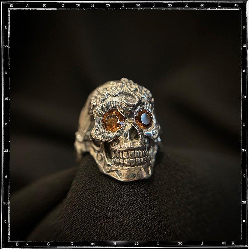 Custom La Muerta Mexican Skull Ring Custom La Muerta Mexican Skull Ring