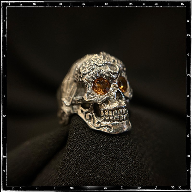 Custom La Muerta Mexican Skull Ring Custom La Muerta Mexican Skull Ring