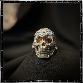 Custom La Muerta Mexican Skull Ring Custom La Muerta Mexican Skull Ring