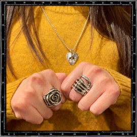 Bone Hand Ring - Large