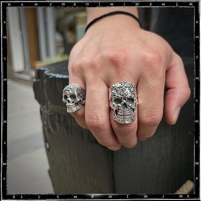Mexican El Muerto Skull ring