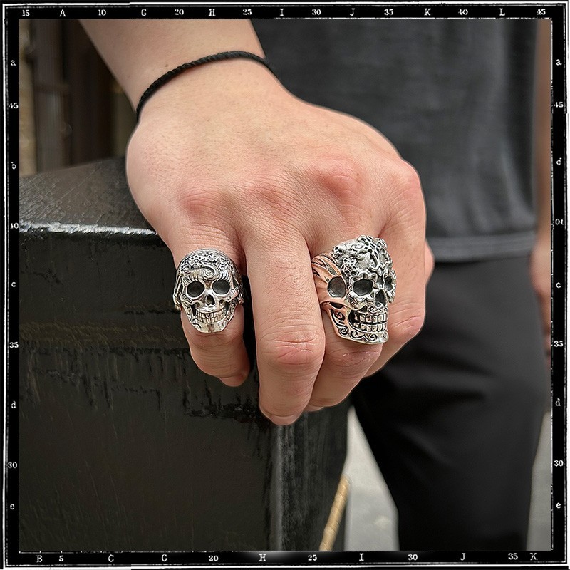Mexican La Muerta Skull Ring