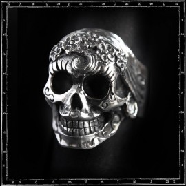 Mexican La Muerta Skull Ring