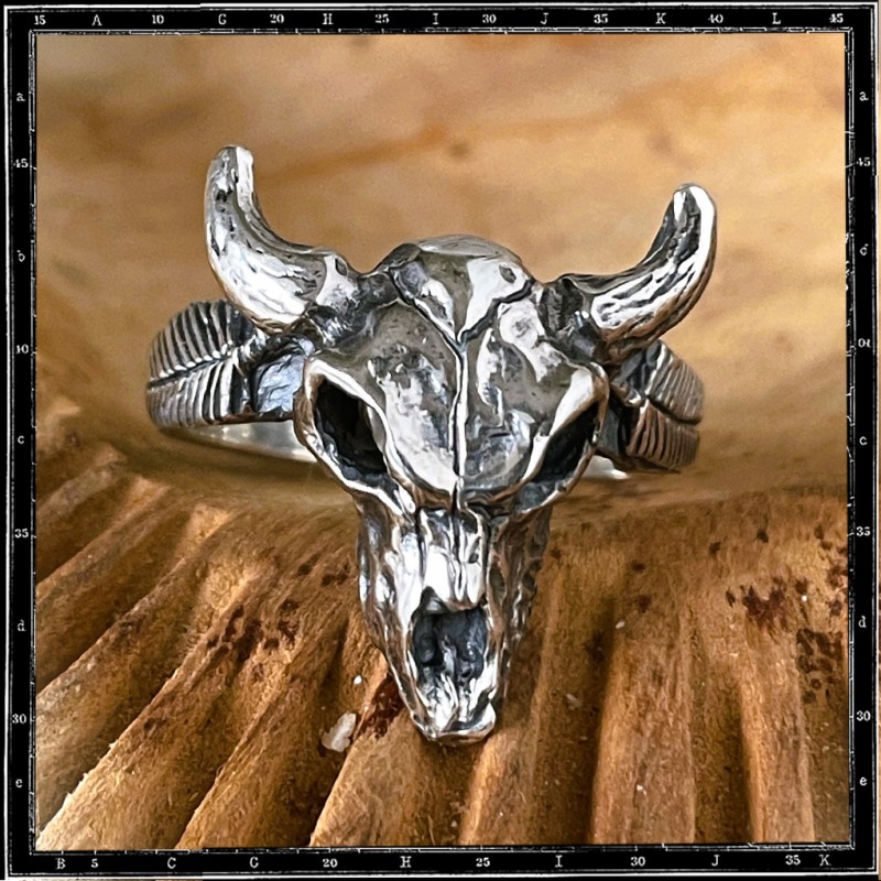 Small Cow Skull ring