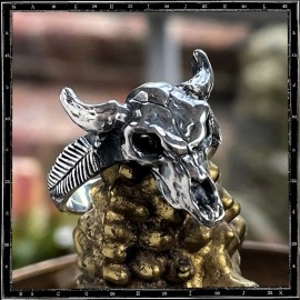 Small Cow Skull ring