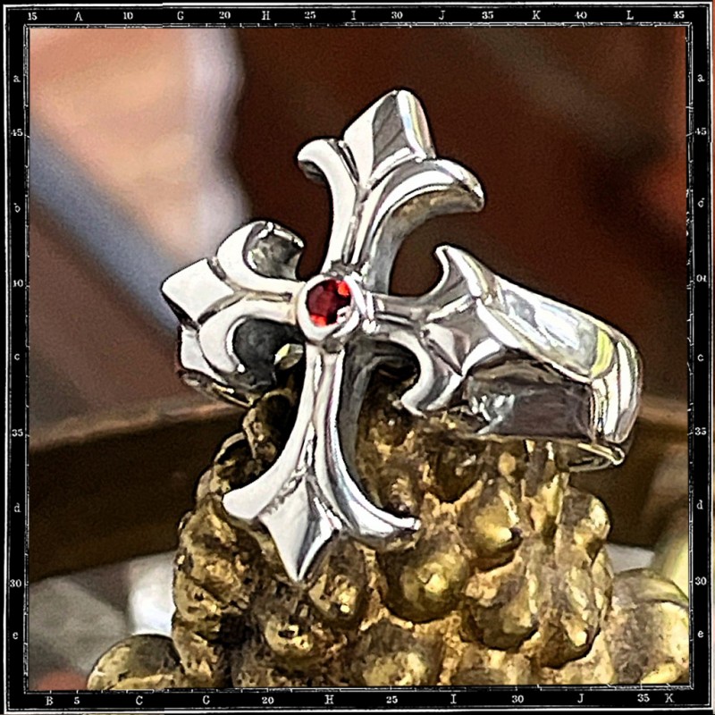 Custom Small Tudor Cross Ring