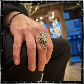 Custom Demon Skull Ring