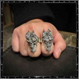 Custom Demon Skull Ring