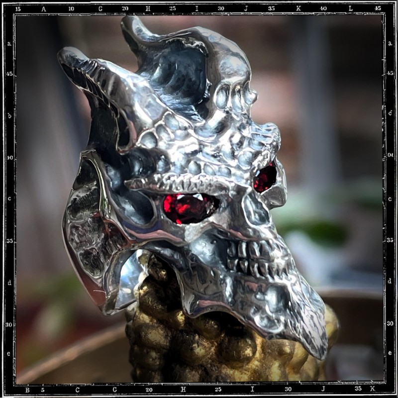 Custom Demon Skull Ring