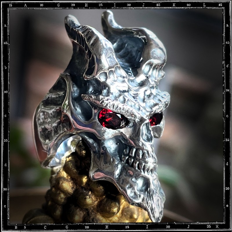 Custom Demon Skull Ring