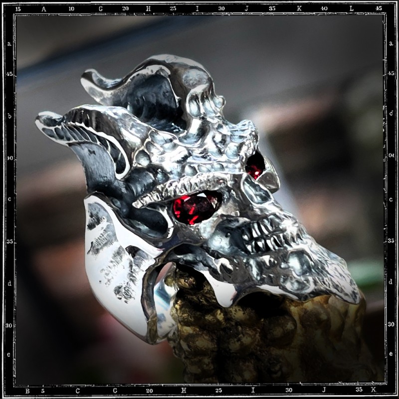 Custom Demon Skull Ring