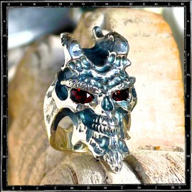 Custom Demon Skull Ring