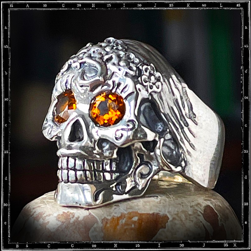 Custom Mexican La Muerta Ring
