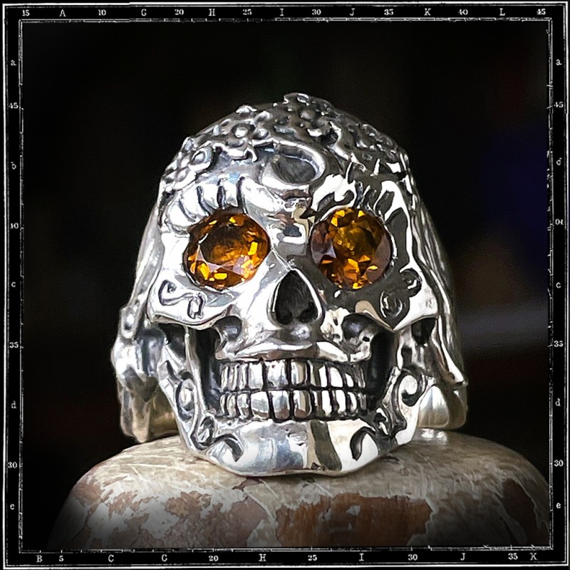 Custom Mexican La Muerta Ring