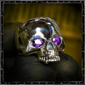 Custom Evil Skull Ring - Large