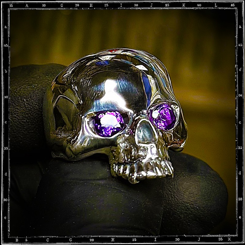 Custom Evil Skull Ring - Large