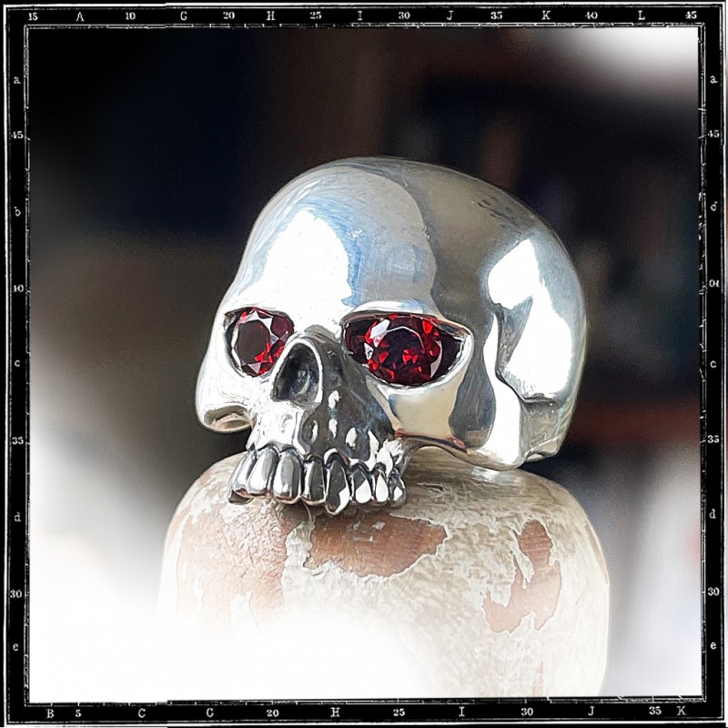 Custom Evil Skull Ring - Large