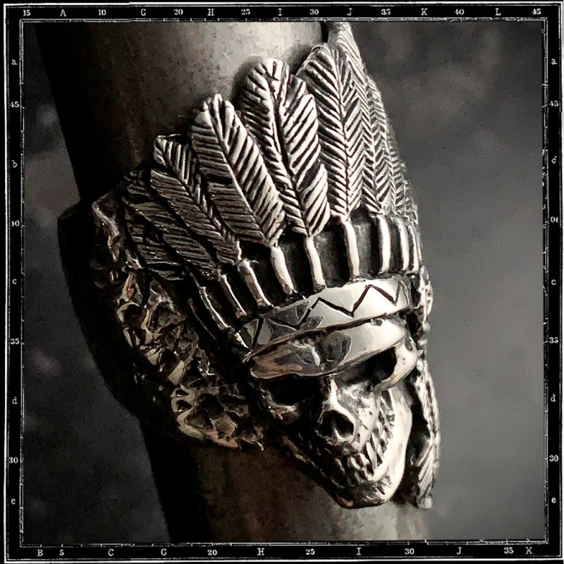Ghost chief skull ring