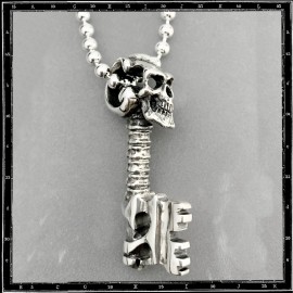Skull key pendant