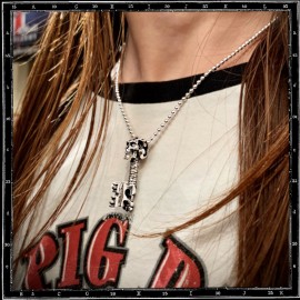 Skull key pendant