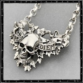 Carpe Diem Skull Necklace