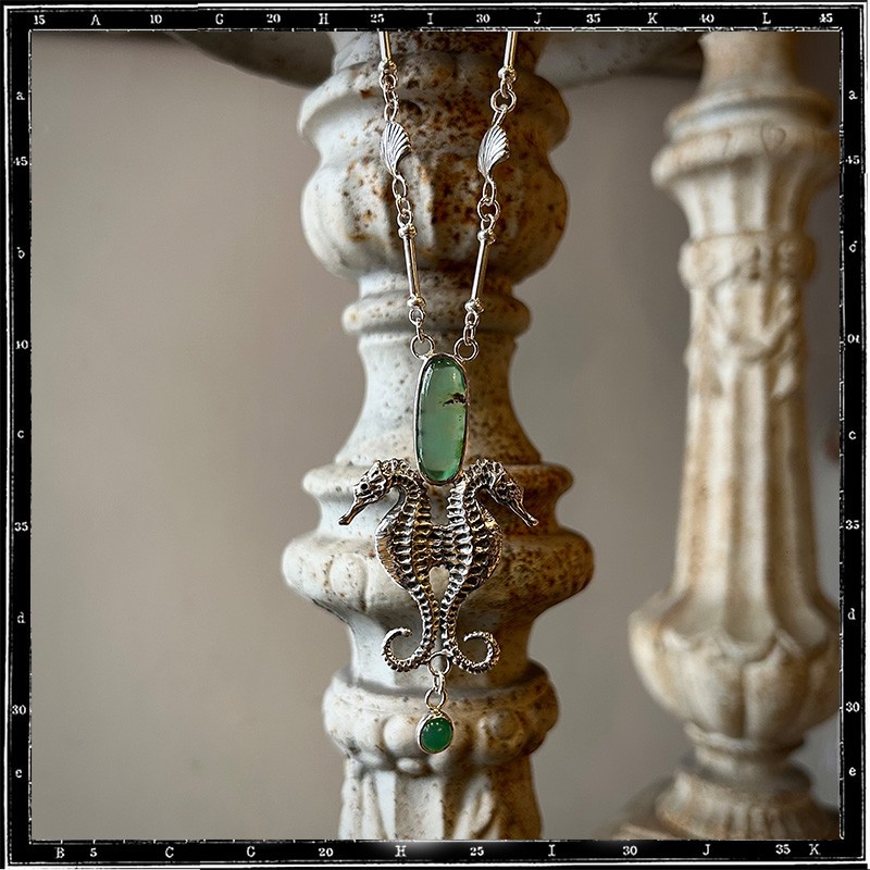 Seahorse Stone Necklace