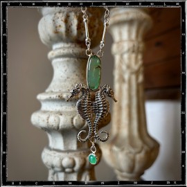 Seahorse Stone Necklace