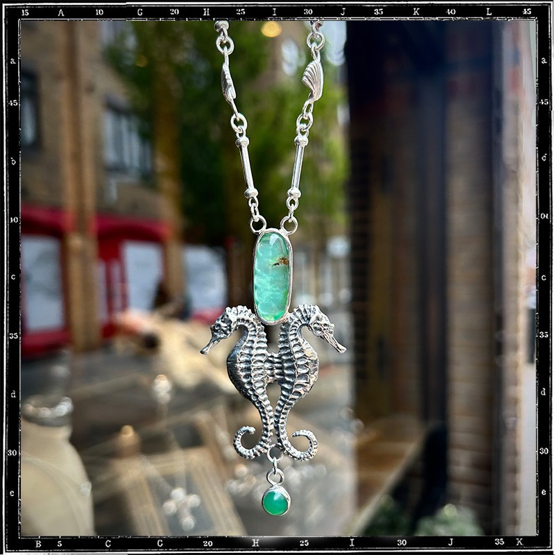 Seahorse Stone Necklace