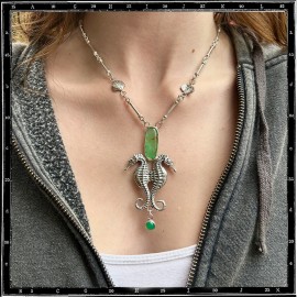 Seahorse Stone Necklace