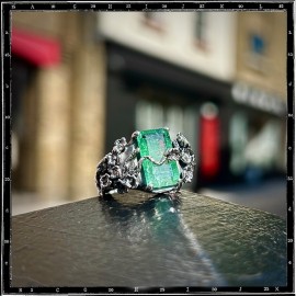 Custom Tourmaline Flower Ring