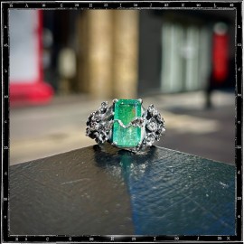 Custom Tourmaline Flower Ring