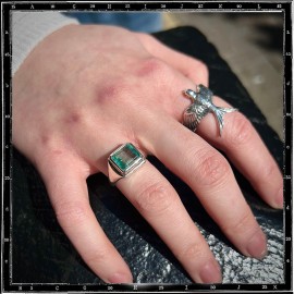 Custom Square Watermelon Tourmaline Ring Custom Square Watermelon Tourmaline Ring