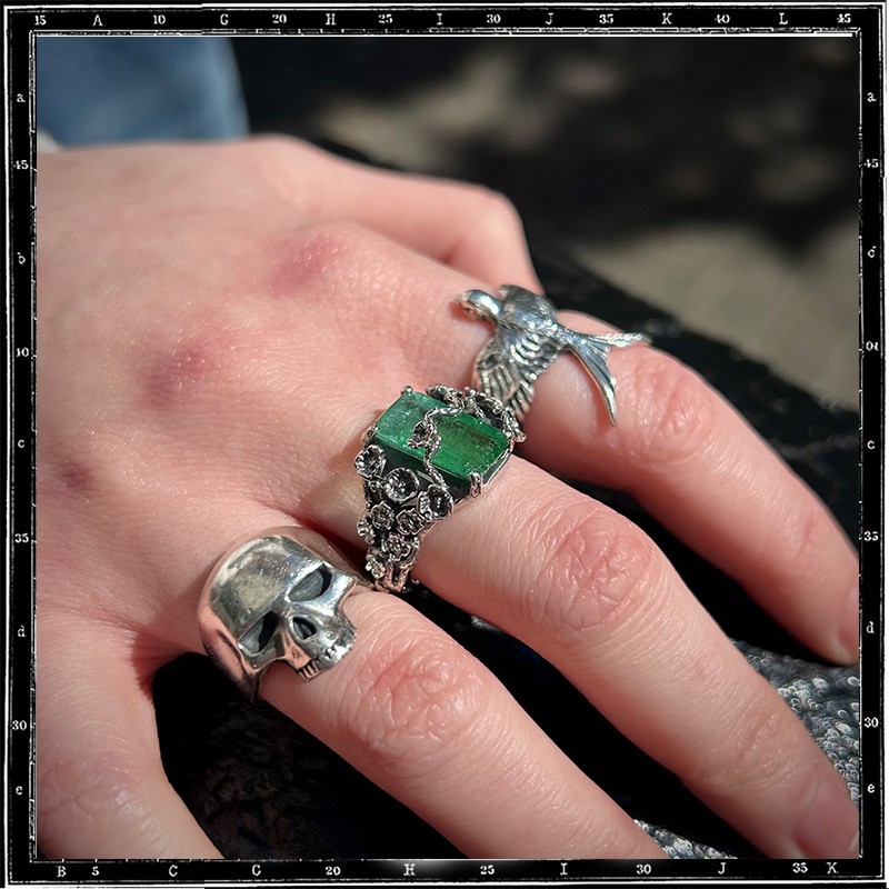 Custom Tourmaline Flower Ring