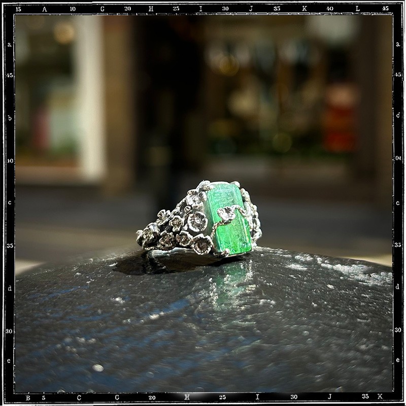 Custom Tourmaline Flower Ring
