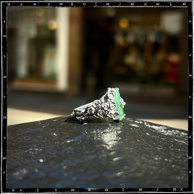 Custom Tourmaline Flower Ring