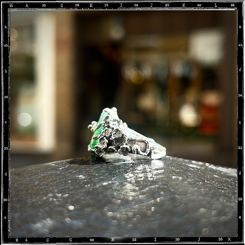 Custom Tourmaline Flower Ring