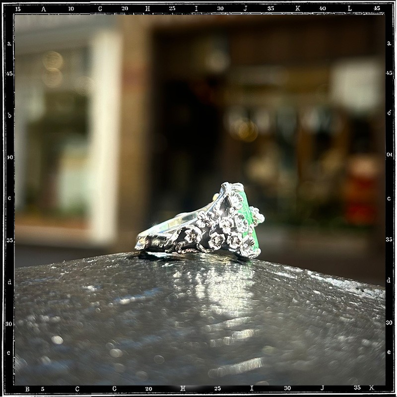 Custom Tourmaline Flower Ring
