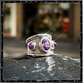 Custom Amethyst Classic Ring