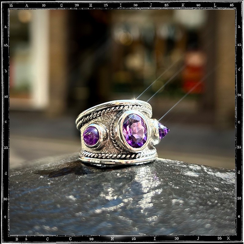 Custom Amethyst Classic Ring