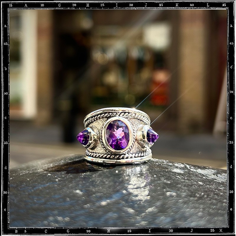 Custom Amethyst Classic Ring