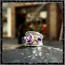 Custom Amethyst Classic Ring
