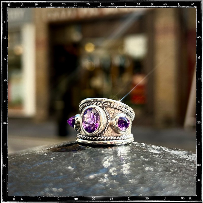 Custom Amethyst Classic Ring